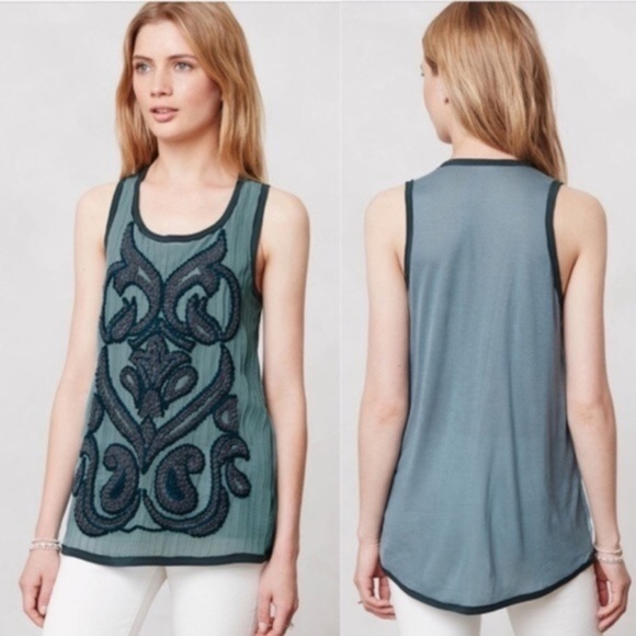 Dolan T Shirt Acadia Embroidered Tank XS - Picture 1 of 9